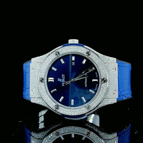 diamond studded hublot watch|hublot geneve diamond price.